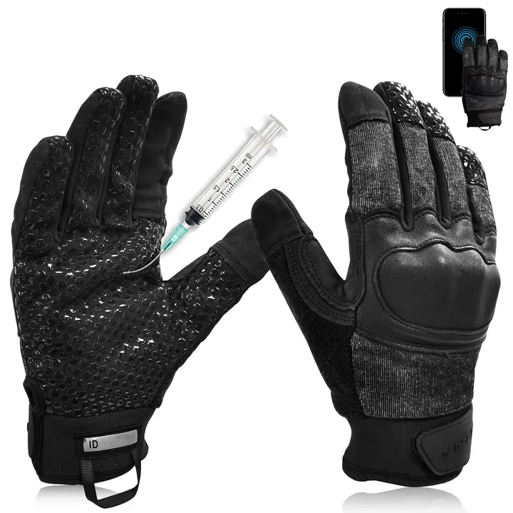 Intra-FIT UK Needle Puncture Resistant Gloves, ANSI A9, Knuckle Protection