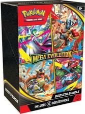 Pokemon TCG Mega Evolution Booster Bundle 6 Sealed Booster Packs Card 2025