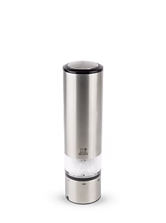 With a single touch, the Peugeot Elis Sense u'Select electric pepper mill lights up as it freshly grinds the pepper and reveals its aroma potential. Elis Sense