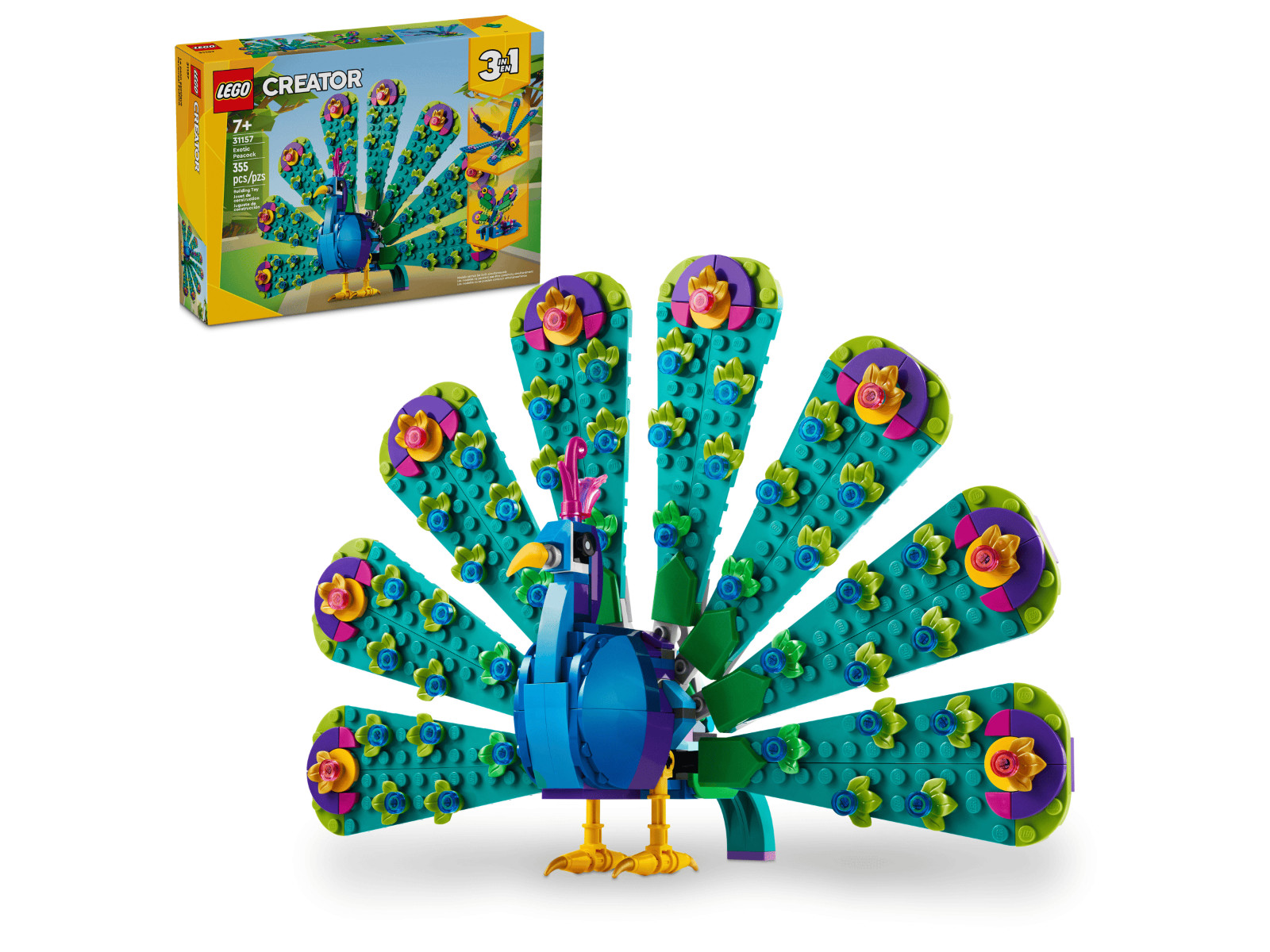 LEGO Creator 3 in 1 Peacock 31157 - Building Toy Set - New & Sealed - Free P&P