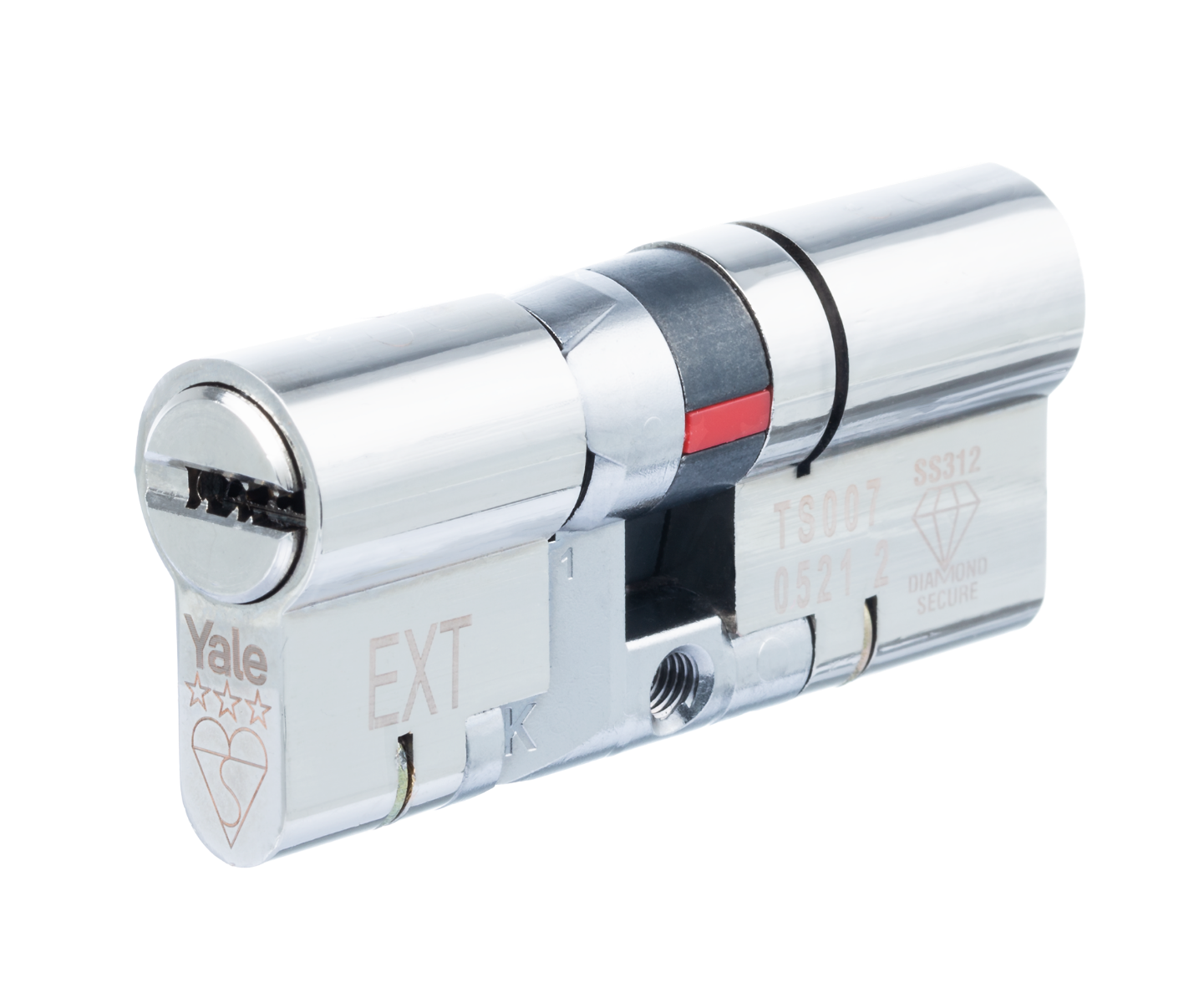 Yale Platinum TS007 3-Star Euro Cylinder Key/Key