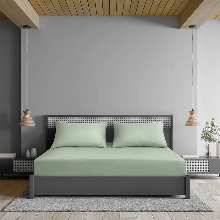 Fitted Sheet in Sage Green - King / Deep Pocket (35cm)