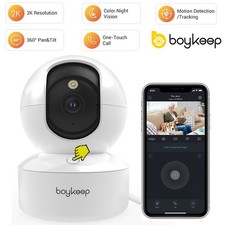 boykeep Security Camera 5G/2.4G WIFI Indoor Smart Home Night Vision Wired Cam 2K