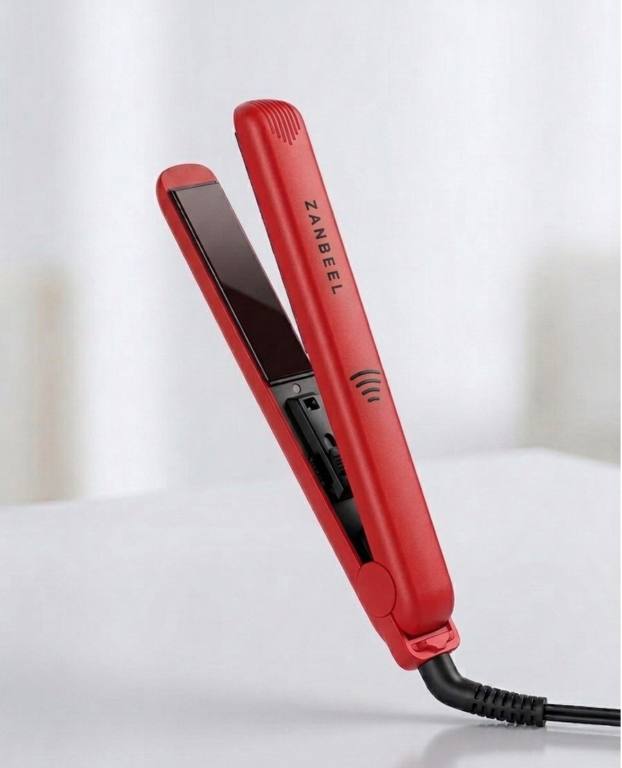 Mini Ceramic Hair Straightener 200°C Fast Heating Compact Travel Styling Tool