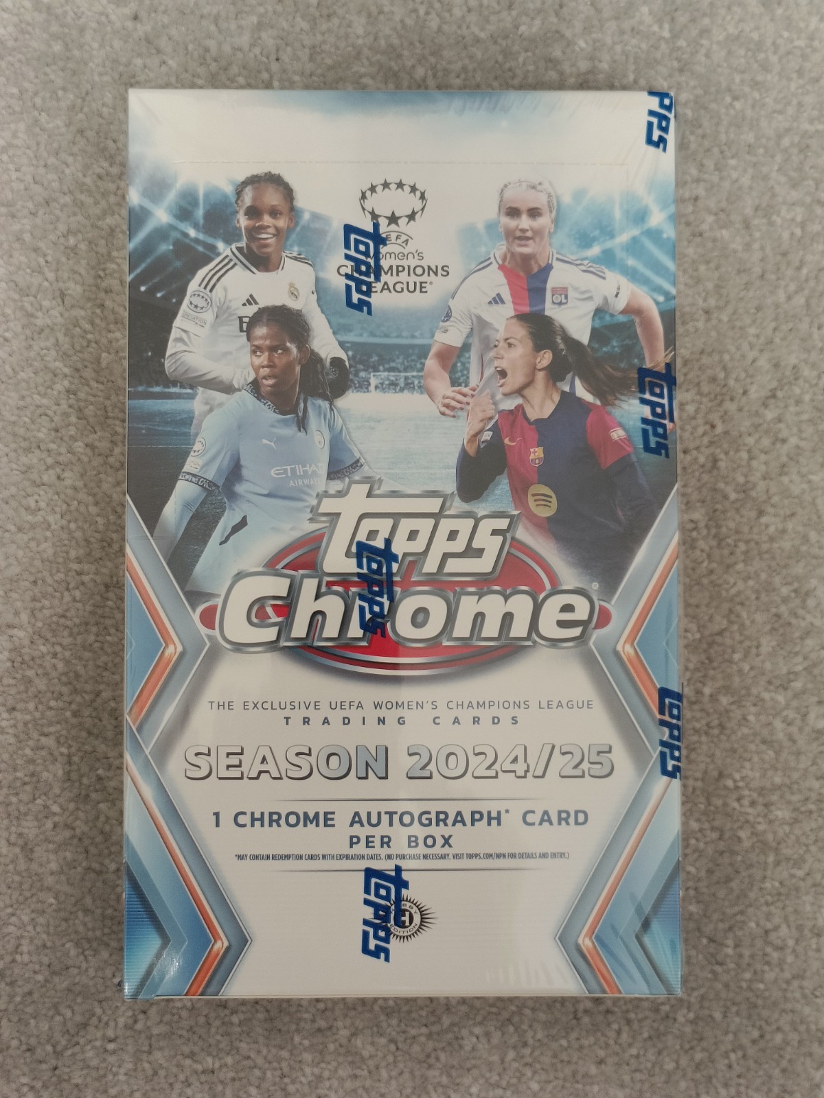 2024/25 Topps Chrome Womens UEFA Champions League Hobby Box - New & Sealed Auto