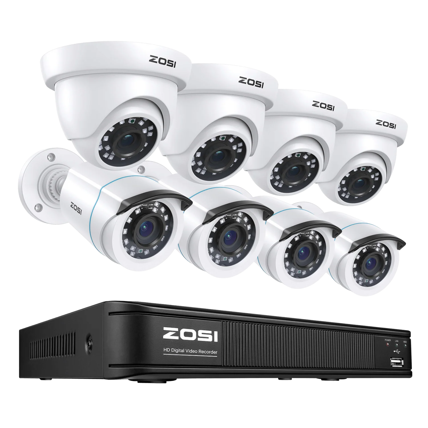 C106 & C419 1080P 8 Channel CCTV Security System + Optional Hard Drive, 1TB Hard Drive