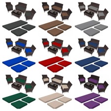 3pc Replacement Cushions Set to fit Rattan Garden Furniture Chairs Sofa Patio