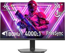 Minifire 24 Inch 180Hz Gaming Monitor Full HD 1080p, 4000:1 Contrast, 1ms MPRT