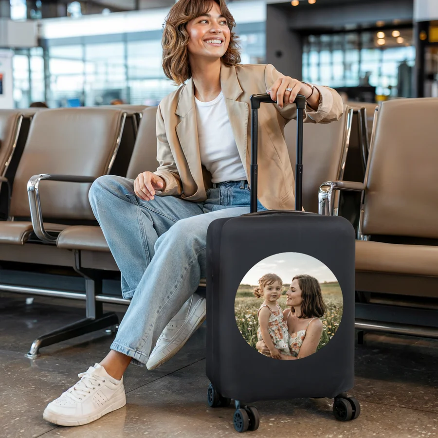 Personalised suitcase cover - 88 x 53 x 30 cm