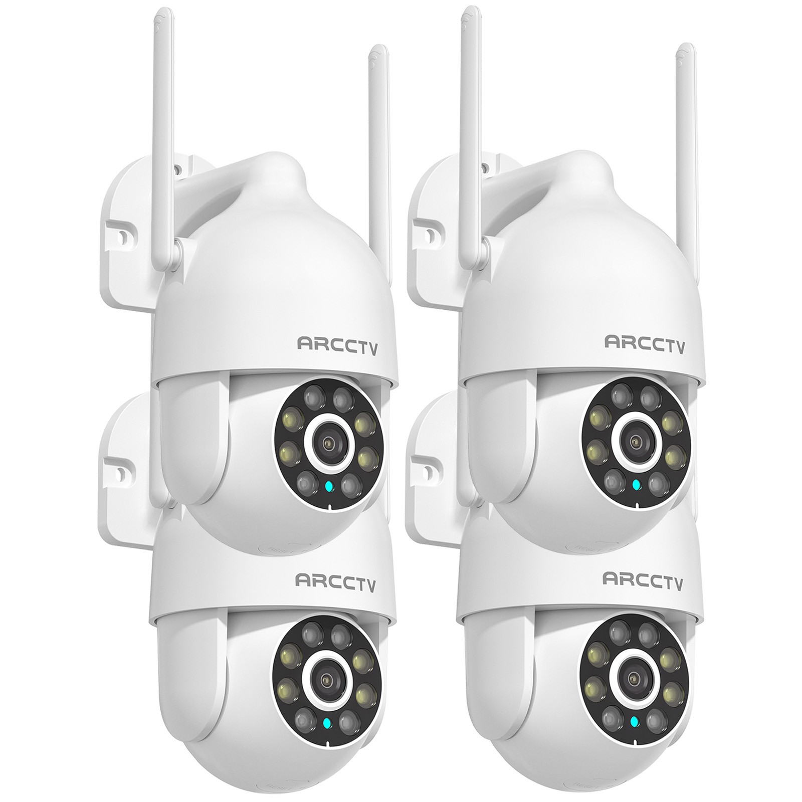 ARCCTV 360°PTZ Smart Security Camera 5Ghz Wifi Wireless Outdoor Home 4PACK