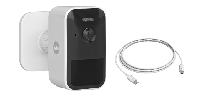 Yale Smart Outdoor Camera and USB Cable
