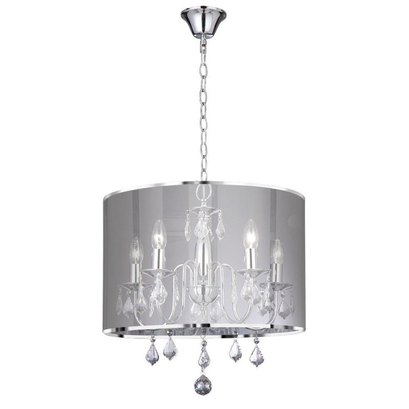 Searchlight Lighting Searchlight 4805-5CC Olivia 5 Light Chrome Finish Ceiling Pendant
