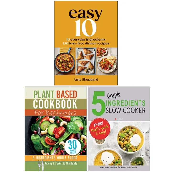Easy 10 by Amy Sheppard & Iota Beginner Cookbooks 3 Books Collection Set - Cookery - Mixed Format