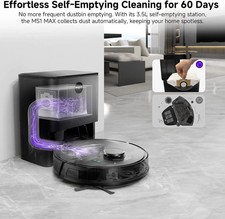Smart Robot Vacuum Cleaner Auto Robotic MS1 MAX Hoover Pet Hair Hard Floor UK