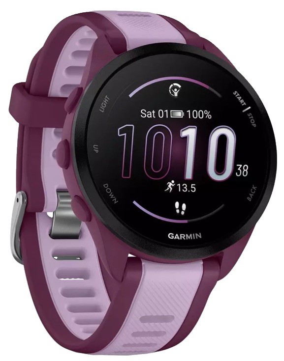 Garmin Forerunner 165 Music – Berry lilac 43mm AMOLED GPS Smartwatch - NEW!