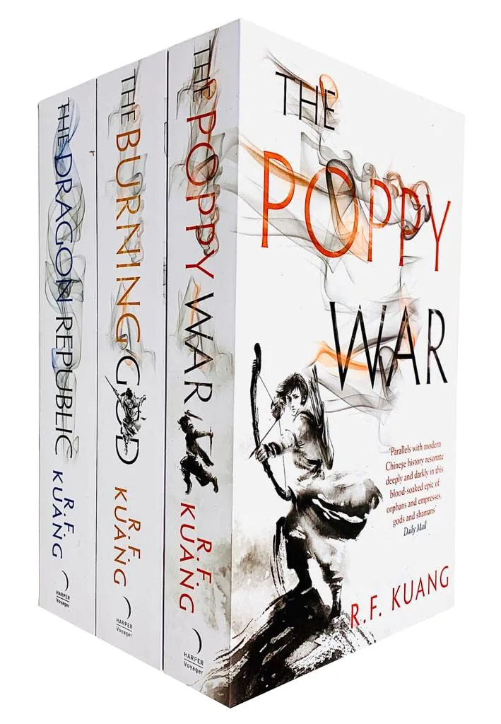 Poppy War Series 3 Books Collection Set By R.F. Kuang (The Dragon Republic, The Poppy War & The Burning God)