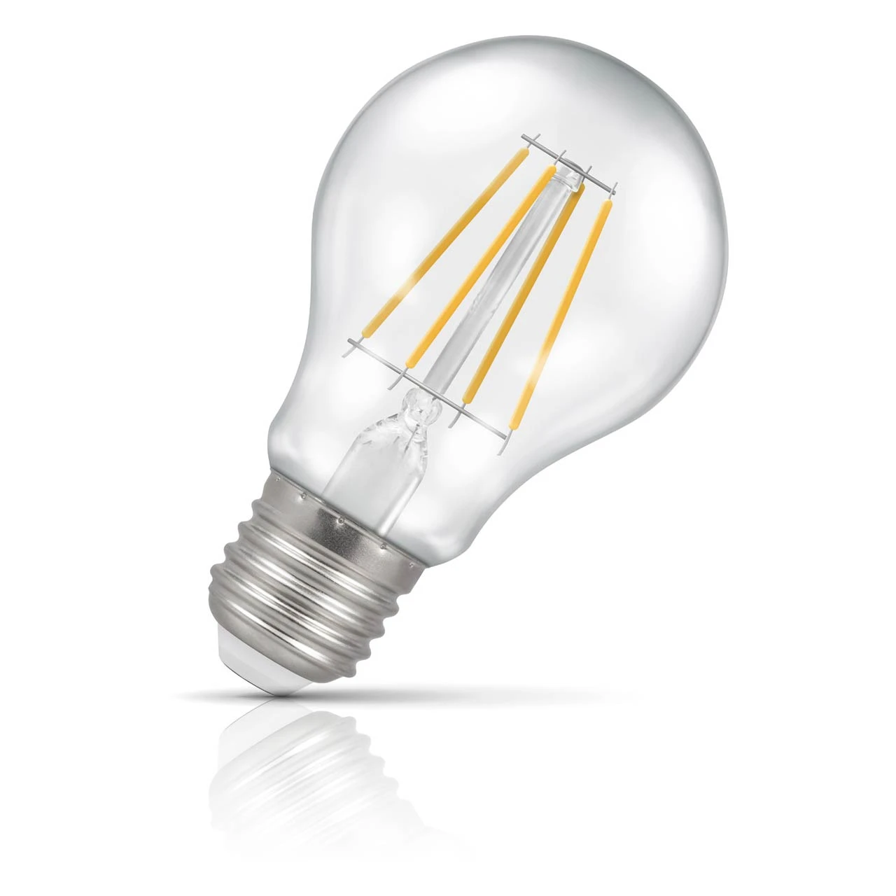 Crompton Lamps Crompton GLS LED Light Bulb E27 4.2W (40W Eqv) Dimmable Warm White Clear Filament Screw