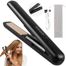 Cordless Hair Straighteners 2 in 1 Hair Straightener Curler Portable Hair Curler
