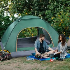 3-4 Man Person Automatic Instant Double Layer Pop Up Camping Tent Waterproof