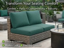 Rattan Garden Furniture Cushions 7.5cm Thick Replacement Seat Pads Outdoor