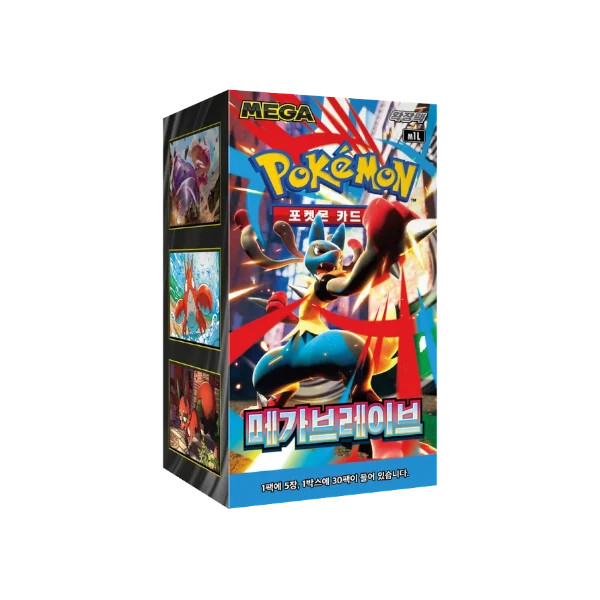 Pokemon TCG - Mega Brave [M1L] Booster Box Korean - New & Sealed - UK Stock 🇬🇧