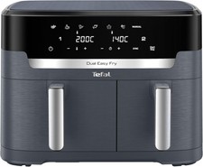 Tefal EY942HG0 Easy Fry Dual XXL Air Fryer Double Chamber Hot Air Fryer 11L Coal