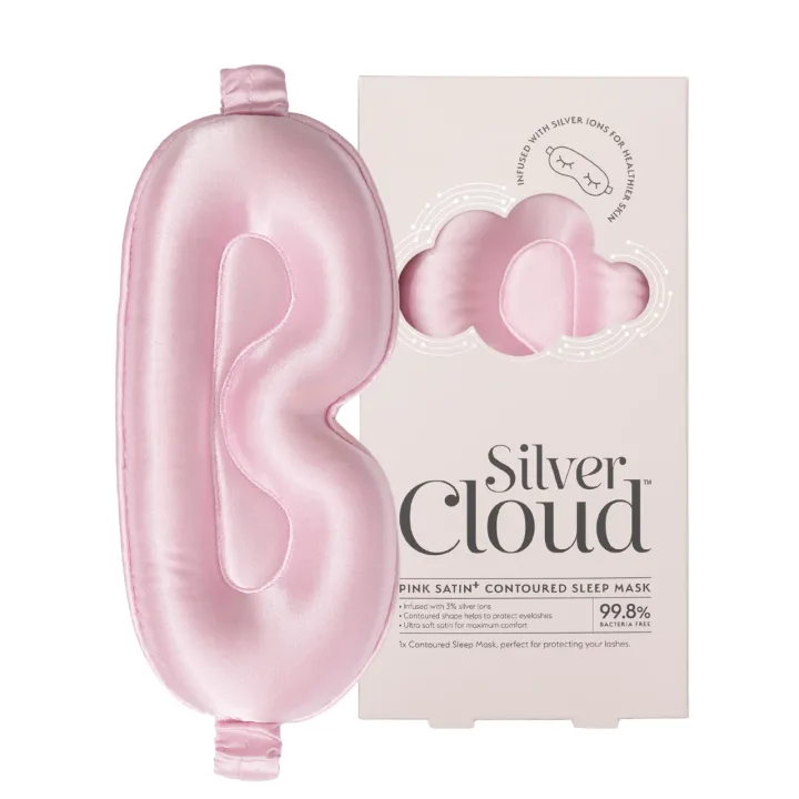 Silver Cloud Contour Sleep Mask Infused with Silver Ions Pink