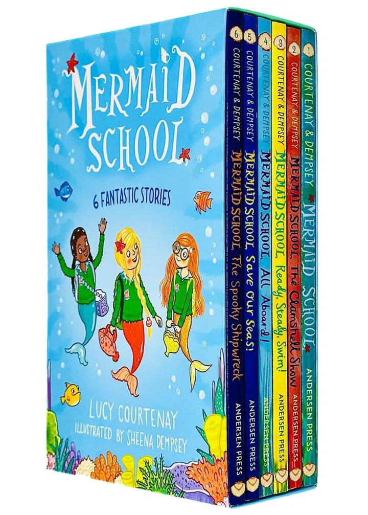Mermaid School Series 6 Books Collection Set by Lucy Courtenay - Ages 5-8 - Paperback