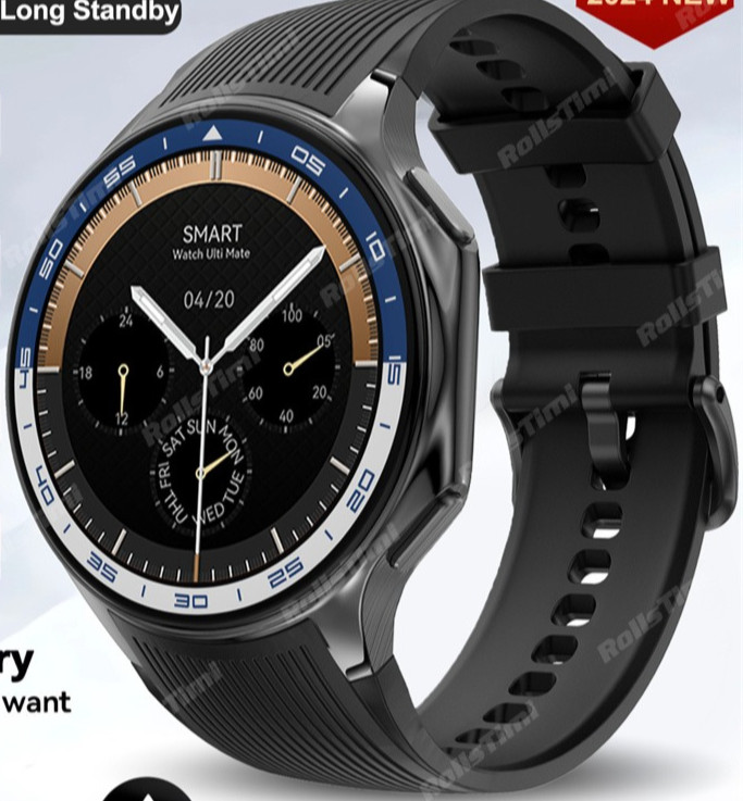 AMOLED Smart Watch For Men Fitness Tracker Video & MP3 Player 4GB Large Memory