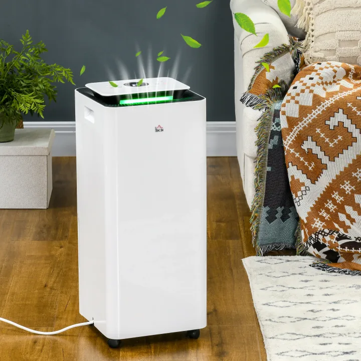 3500mL Portable Dehumidifier with Air Purifier, 24H Timer, 5 Modes, 16L/Day, for Home Laundry