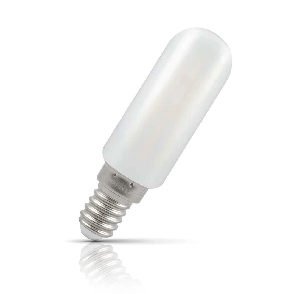 Crompton Lamps Crompton Cooker Hood LED Light Bulb E14 4.2W (40W Eqv) Cool White Opal Extracter Small Screw