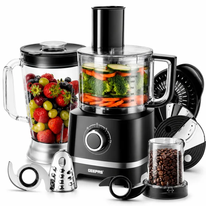 Geepas | For you. For life. 10-In-1 Multifunctional Food Processor, Juicer, Mixer and Blender