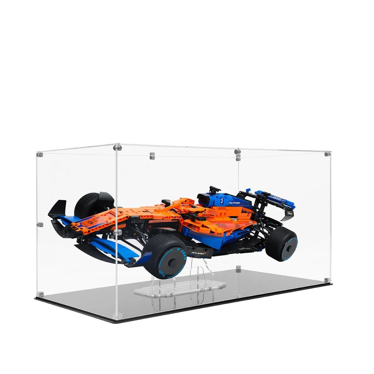 Universal Acrylic Display Case for LEGO® Technic & F1 Supercars – Floating Mount Design