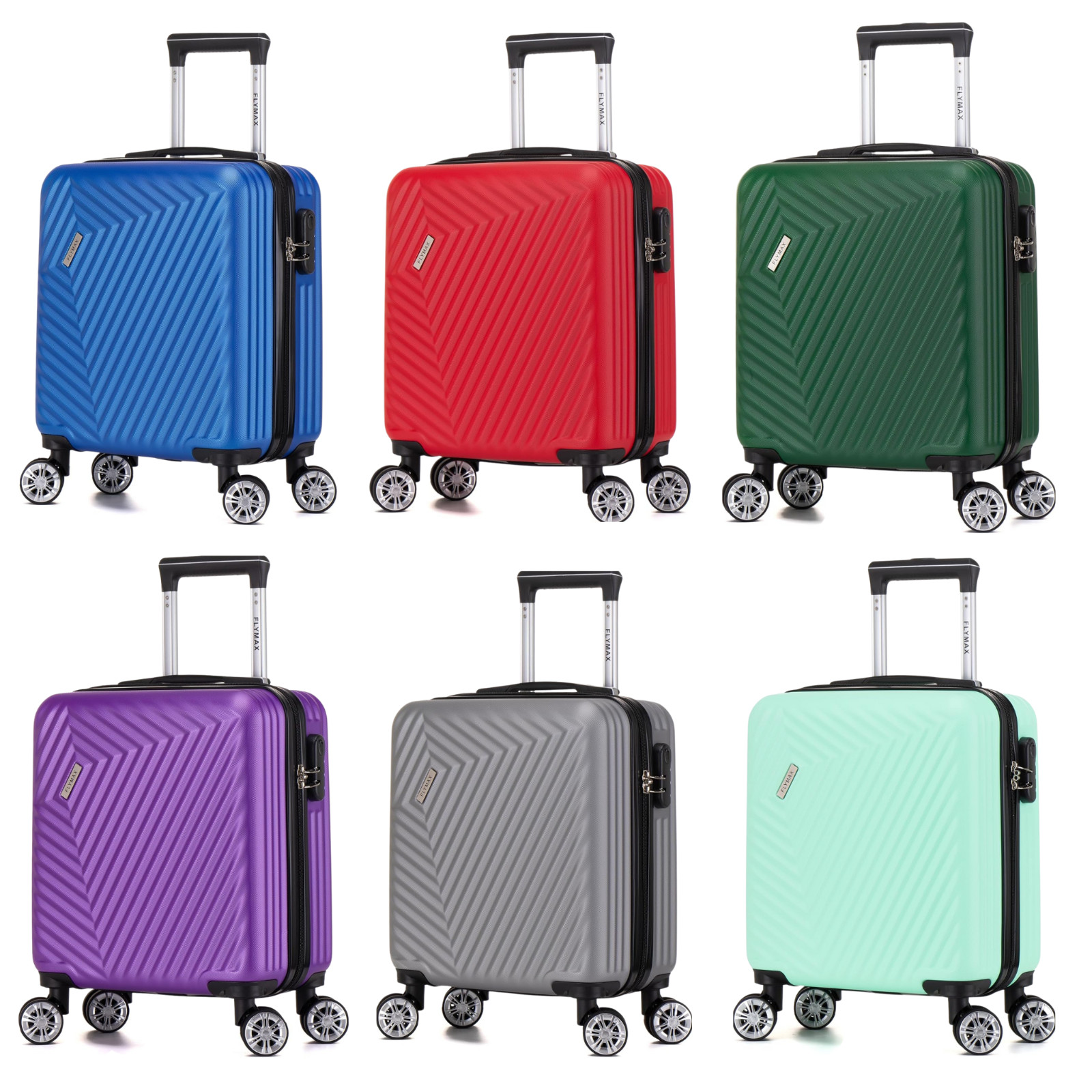 56X45X25 Easyjet Cabin Suitcase Bag 4 wheel Lightweight Luggage HardShell ABS