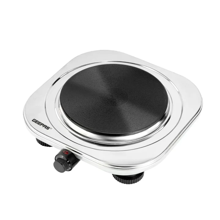 Geepas | For you. For life. 1500W Stainless Steel Single Electric Hot Plate Cooker