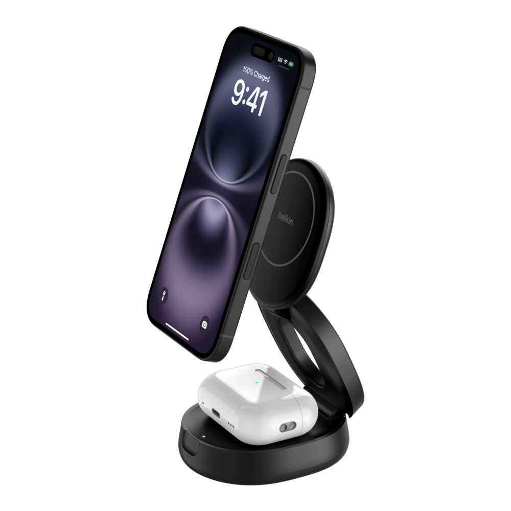 Belkin BoostCharge 2-in-1 Convertible Magnetic Charging Stand with Qi2 15W