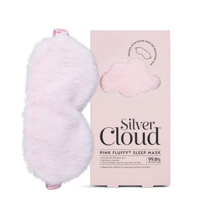Silver Cloud Fluffy Sleep Mask Infused with Silver Ions