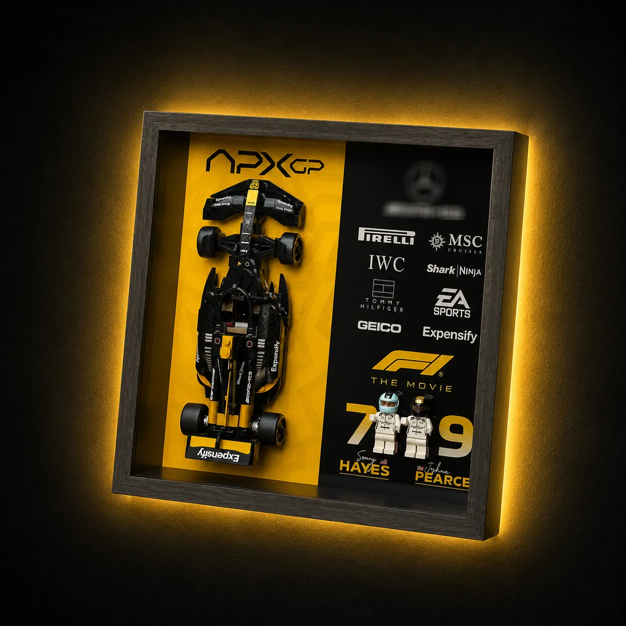 LEGO® Car Display Cases – F1, Supercars & Speed Champions Wall Frames(77252-77257) - 77252-A