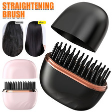 Hair Straightener.Brush Rechargeable.& Cordless Mini Hair Straightener Comb-UK。
