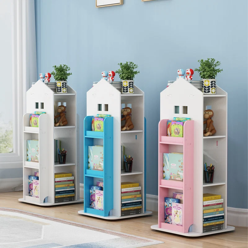 Garden Sanctuary Kids' House Frame Rotating Bookshelf
