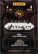 2025 Panini Prizm FIFA Club World Cup Soccer 6-Pack Blaster Box Sealed