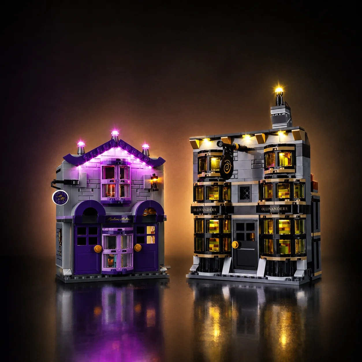 Light Kit Compatible with LEGO® Ollivanders™ & Madam Malkin’s Set 76439 - Classic Version