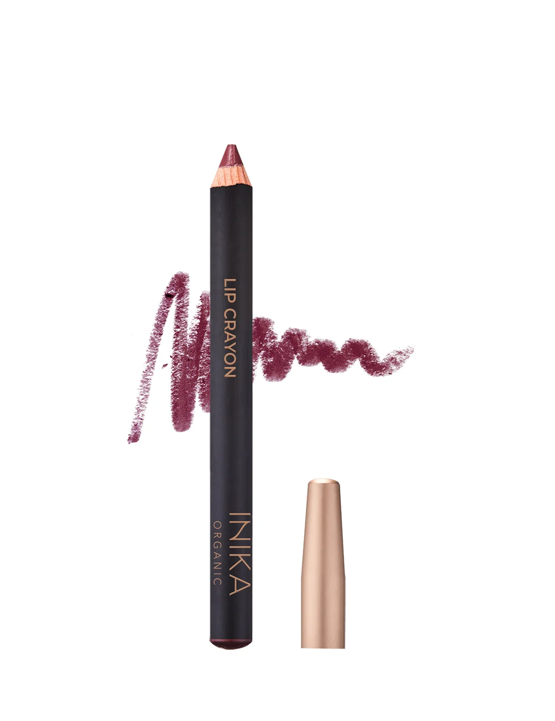 INIKA Organic Lipstick Crayon - Deep Plum