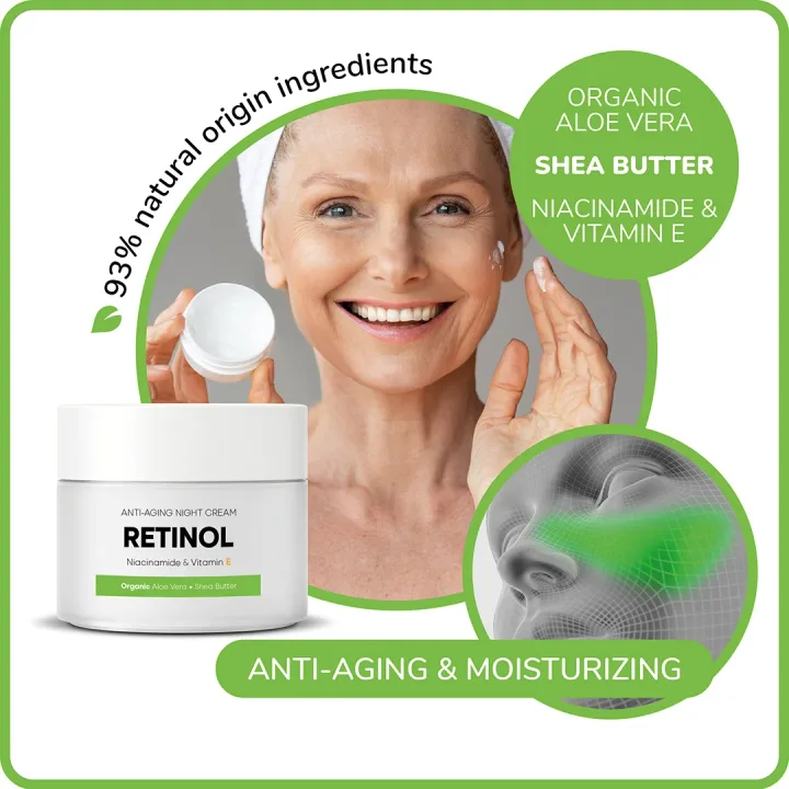 Tower Health Advanced Retinol Anti-Aging Night Cream - 50ml