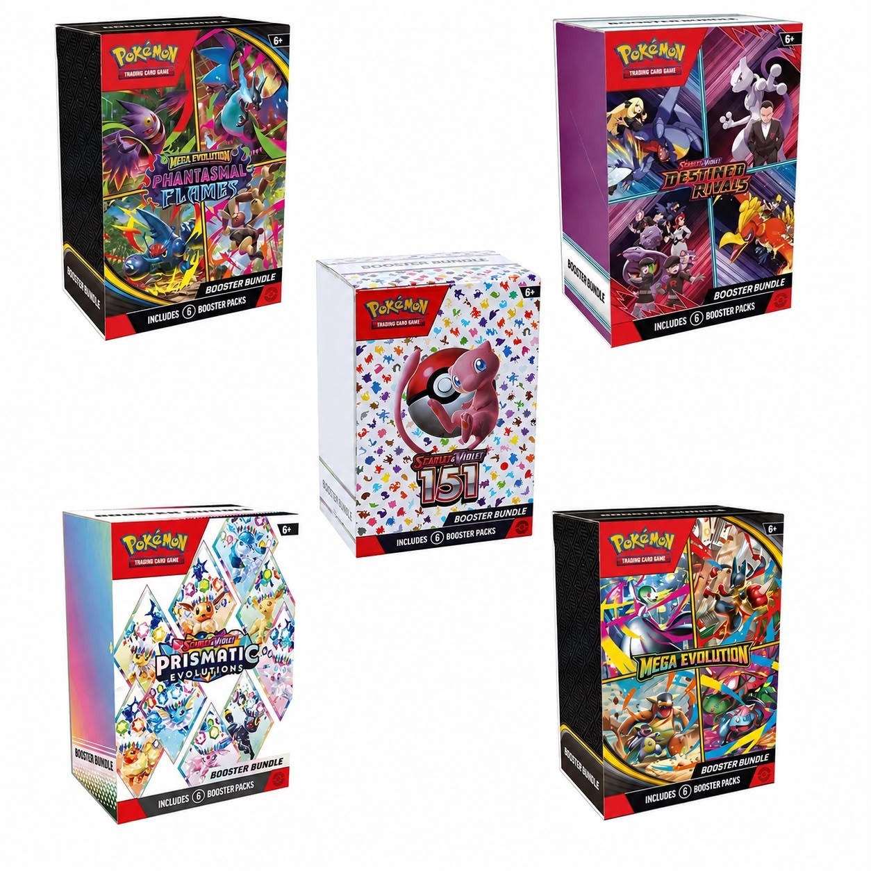 Sealed Custom MOC 151 TCG Booster Bundle Boxes – Compatible With Pokémon Cards