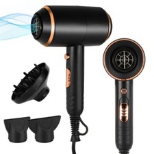 Professional Hair Dryer Nozzle Low Noise 4000W Ionic Blow Dryer with Diffuser UK