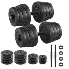 Dumbbells Set 15/28KG Adjustable Free Weights Lifting Train Home Gym Equipment