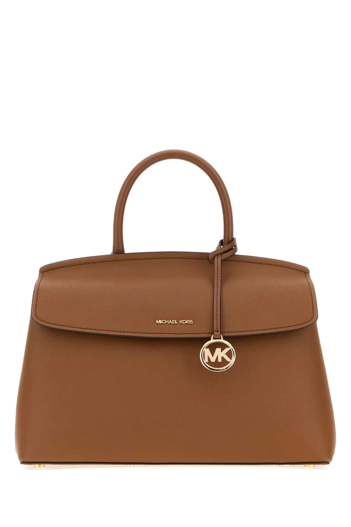 Women's Brown Leather Hamilton Handbag Luggage Borse A Mano Bag