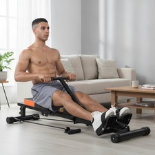 Compact Rowing Machine for Home Gym - 160KG Capacity & 16 Levels of Resistance