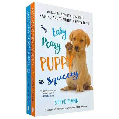 Easy Peasy Puppy Squeezy & Easy Peasy Doggy Squeezy 2 Books Collection Set by Steve Mann - Non Fiction - Paperback
